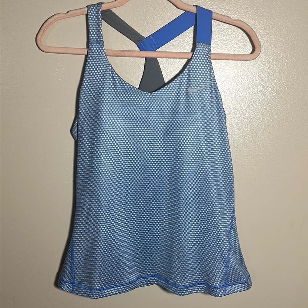 Nike Dri Fit Blue Gray Tank Top | Medium‎